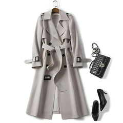 Sarah™ | Stilvoller eleganter Trenchcoat in Grau
