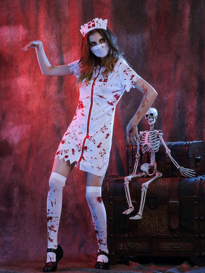 Blutige Krankenschwester Halloween Kostüm