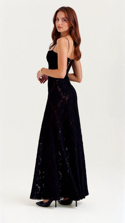 Hannah - Maxikleid - Spitzenrücken