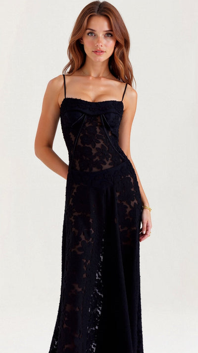 Hannah - Maxikleid - Spitzenrücken