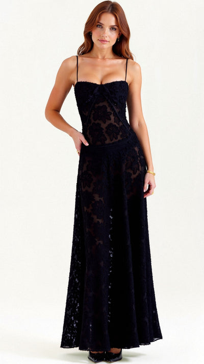 Hannah - Maxikleid - Spitzenrücken