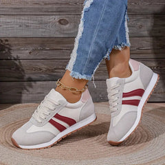 Harla | Retro Freizeit Sneaker in Rot