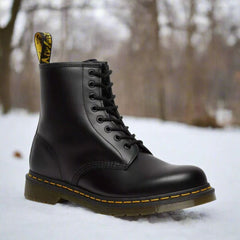 Lincoln™ - Hochgeschnittene Lederstiefel in Schwarz