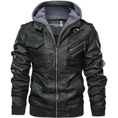 David - Lederjacke Für Herren in Schwarz