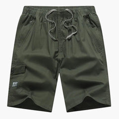 Lässige, sportliche Herren-Shorts mit Cargotasche und modernem Look in Grün