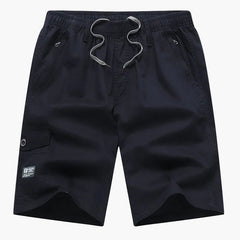 Lässige, sportliche Herren-Shorts mit Cargotasche und modernem Look in Schwarz