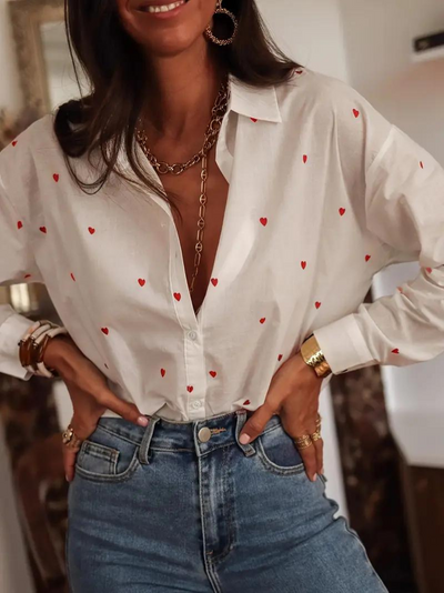 Pearl - Herzdruck Bluse