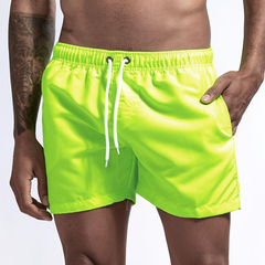 Atmungsaktive Herren-Badeshorts für den Sommer - Merlin in Fluoreszierendes Gelb