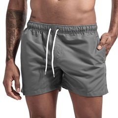Atmungsaktive Herren-Badeshorts für den Sommer - Merlin in Grau