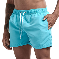 Atmungsaktive Herren-Badeshorts für den Sommer - Merlin in Hellblau