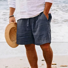Herren atmungsaktive Strandshorts | Kurze in Dunkelgrau