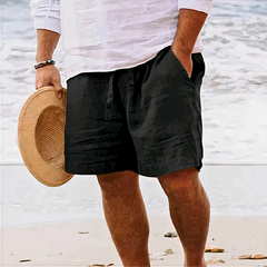 Herren atmungsaktive Strandshorts | Kurze in Schwarz