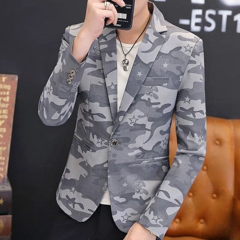 Herren Casual Camouflage Jacke - Warner