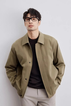 Herren elegante Herbstjacke | Warme in Braun