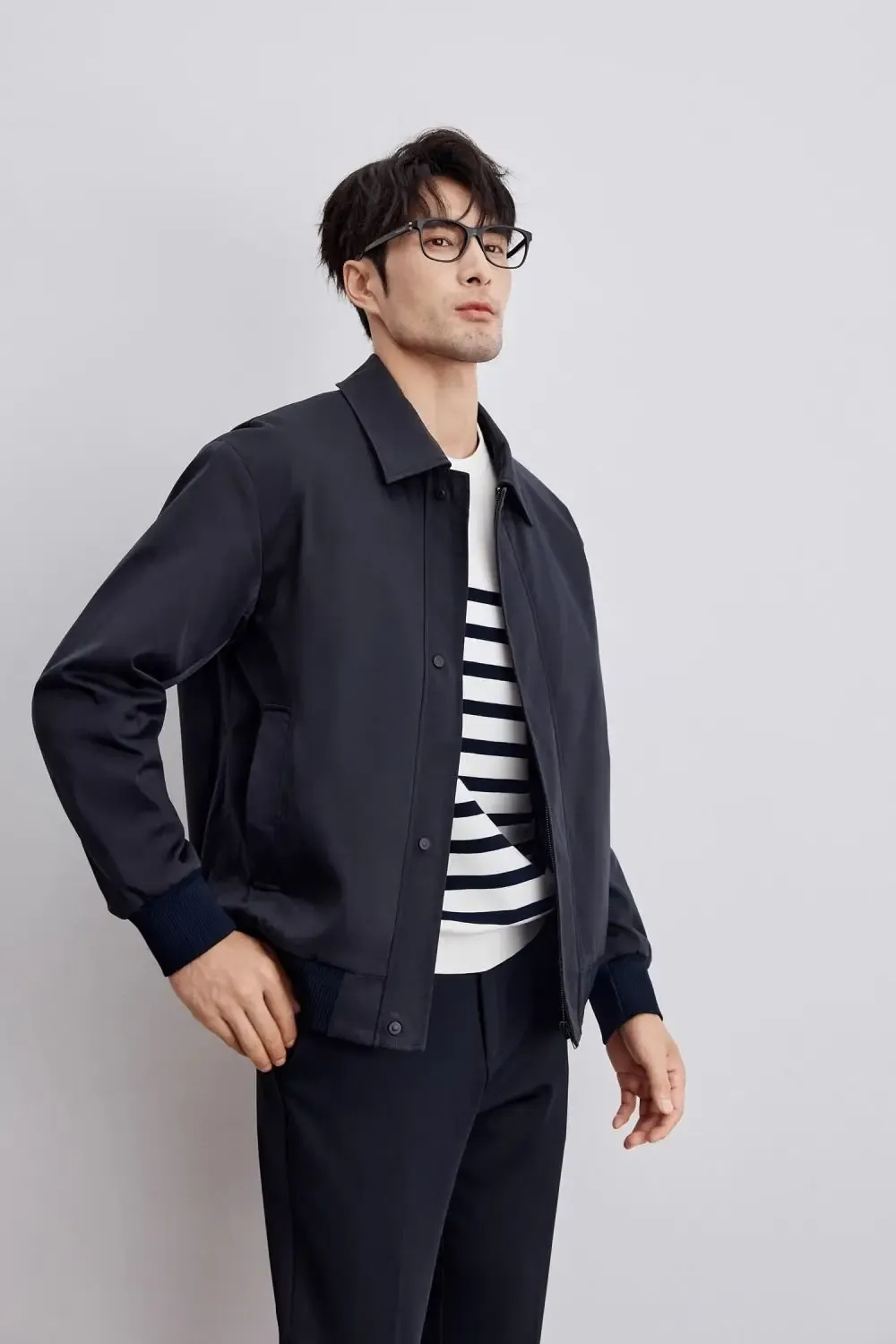 Herren elegante Herbstjacke | Warme