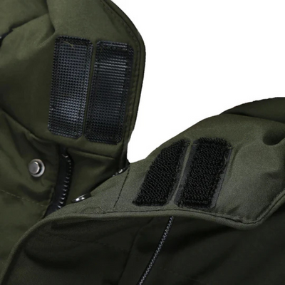 Herren elegante Winterjacke mit Kapuze | Langer