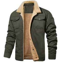 Herren eleganter Bomberjacke | Bomber in Armeegrün