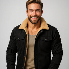 Herren eleganter Bomberjacke | Bomber in Schwarz