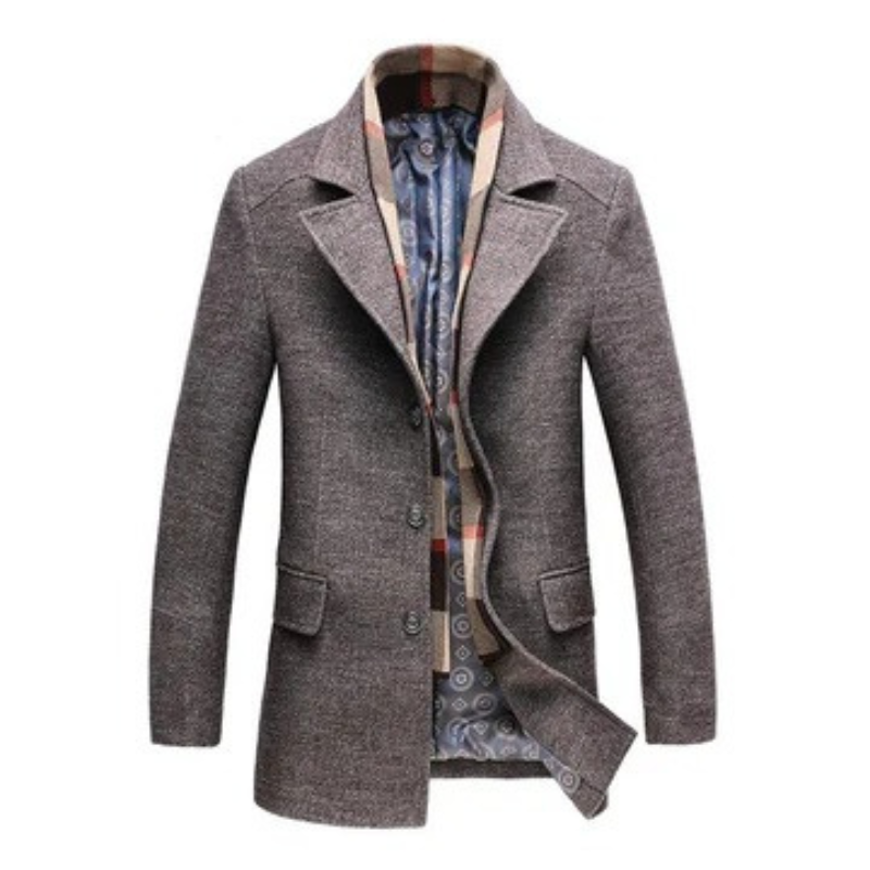 Herren eleganter Premium-Wintermantel | Warme
