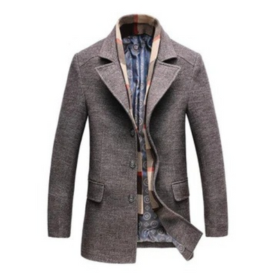 Herren eleganter Premium-Wintermantel | Warme