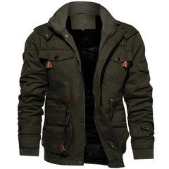 Herren funktionale Militärjacke | Wasserdicht in Armeegrün