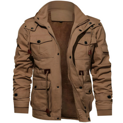 Herren funktionale Militärjacke | Wasserdicht in Khaki