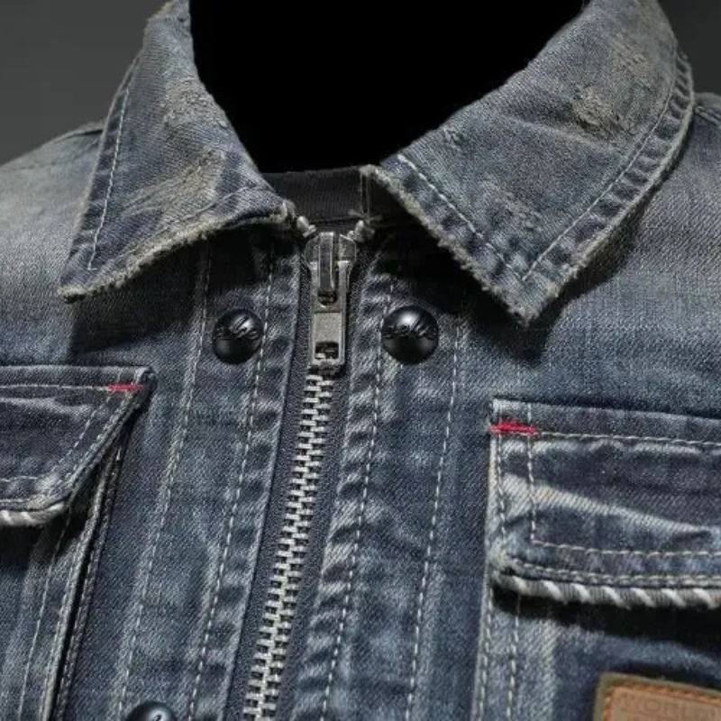 Herren-Jeansjacke im Vintage-Stil | Herbst