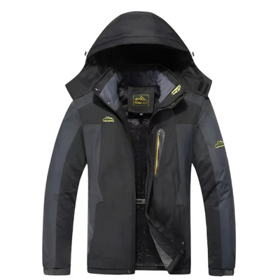 Herren Kapuzen-Outdoor-Winterjacke | Wasserdichte