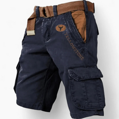 Herren klassische strapazierfähige Cargo-Shorts | Kurze in Blau