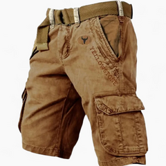 Herren klassische strapazierfähige Cargo-Shorts | Kurze in Braun