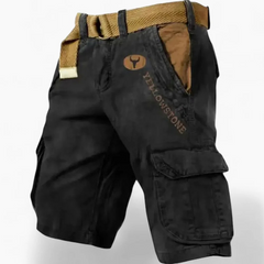 Herren klassische strapazierfähige Cargo-Shorts | Kurze in Schwarz