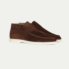 Herren klassische Loafer-Stiefeletten | Bequeme in Dunkelbraun