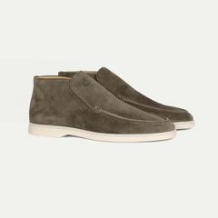 Herren klassische Loafer-Stiefeletten | Bequeme in Grün