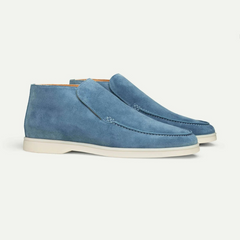 Herren klassische Loafer-Stiefeletten | Bequeme in Hellblau