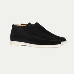 Herren klassische Loafer-Stiefeletten | Bequeme in Schwarz