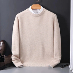 Herren klassischer eleganter Pullover | Warmer in Beige