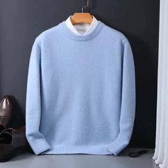Herren klassischer eleganter Pullover | Warmer in Hellblau