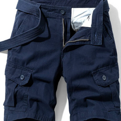 Herren kurze Hosen mit mehreren Taschen | Cargo in Marineblau