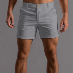 Herren lässige Shorts mit schmaler Passform | Kurze in Grau