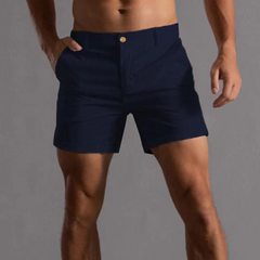 Herren lässige Shorts mit schmaler Passform | Kurze in Marineblau