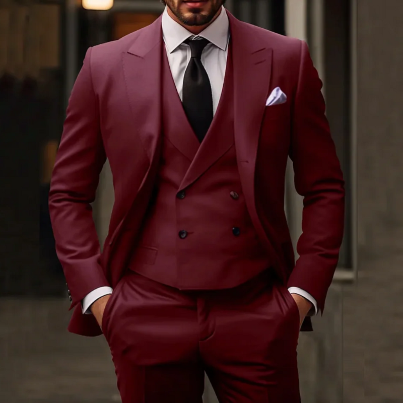 Herren luxuriöser klassischer Anzug | mit Weste