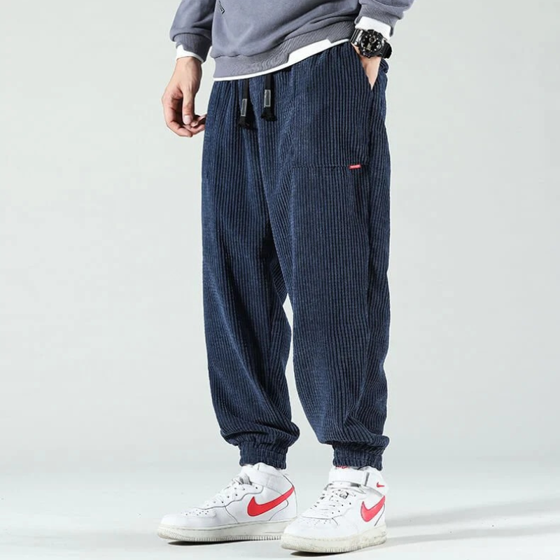 Herren moderne Cordhose | Baggy