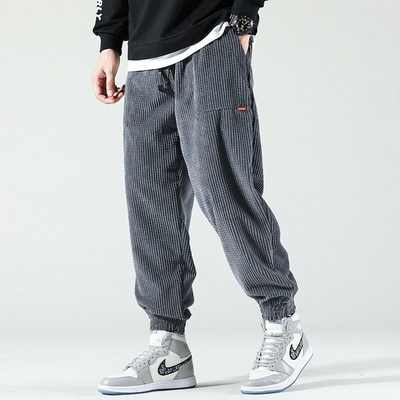 Herren moderne Cordhose | Baggy