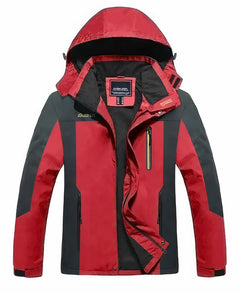 Herren Outdoor-Wasserdichter Mantel - Hoffman in Rot