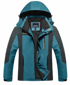 Herren Outdoor-Wasserdichter Mantel - Hoffman in Seeblau