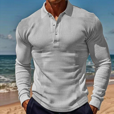 Herren-Poloshirt mit langen Ärmeln | Langarm