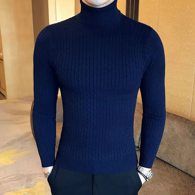 Herren Pullover mit schmaler Passform | Rollkragen