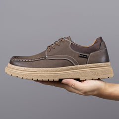 Herren Retro-Lederschuhe - Tristan in Braun