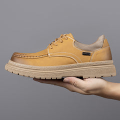 Herren Retro-Lederschuhe - Tristan in Khaki