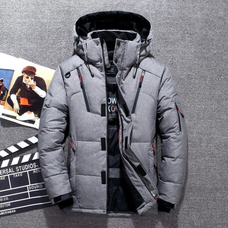 Herren stylische warme Winter-Daunenjacke | Ski